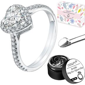Invisible Ring Size Adjuster, Ring Resizer for Loose Ring, Ring Guards for Woman and Man Ring, Ring Adjuster Adhesive UV Light Easy to Use, Fit for Thin, Wide Rings, Unusual Rings