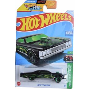 Hot Wheels Layin' Lowrider, HW Reverse Rake 3/5 [Black/Green] 113/250