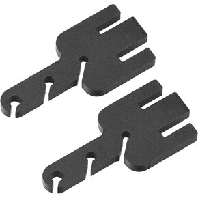 2 Pack Upgraded Aluminum Alloy Removable Yarn Tensioner Adapters for Addi Knitting Machines, King - Addi Express Knitting Machines (Black)