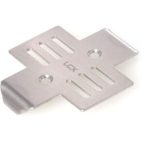 LCX Racing 1/18th RC Car Stainless Steel Skid Plate Guard Chassis Protector for LOSI Mini LMT 4x4 Truck, Upgrades Parts Accessories