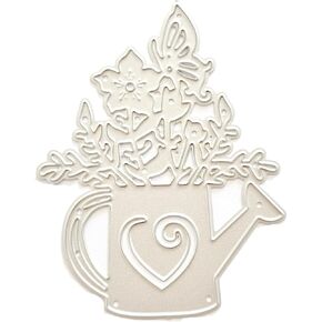 Flower and Kettle Metal Die Stencil Cutting Dies for Card Making Scrapbooking Paper Craft Template Mold，Die-Cutting and Embossing,Scrapbooking Die-Cuts