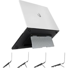 Compatible with MacBook Pro 13 inch Case M2 2023, 2022, 2021-2016 A2338 M1 A2251 A2289 A2159 A1989 A1708 A1706, Plastic Hard Shell, Four Gear Height Adjustable Built-in Kickstand, White
