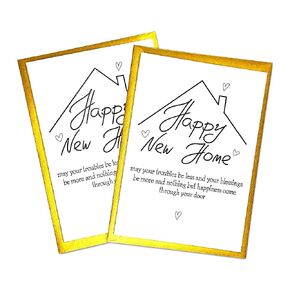 Happy New Home Congratulations, Funny and Sweet Housewarming Card, Irish Blessing, Welcome New Homeowner or Neighbor (1 CARD)