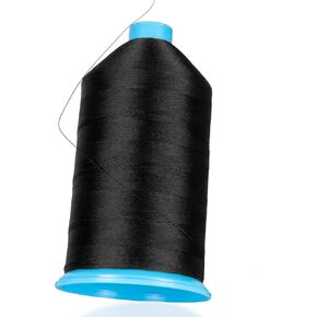 ~ TEX 70 Nylon Thread ~ Size B69 ~ Bonded Finish ~ 6000 Yards ~ Industrial Strength ~ Ideal for Upholstery, Leather, and Heavy Duty Sewing Projects ~ 1lb Cone ~ Black
