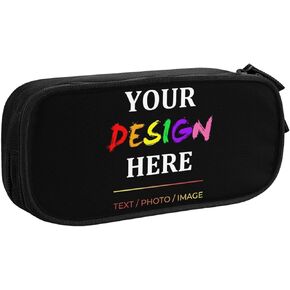 Cute Initial Pencil Case for Kids Students, Large Capacity Pencil Pouch for Boys Girls, Letter Design Pencil Box Pen Bag Office Stationery Organizer, Rainbow Letter N