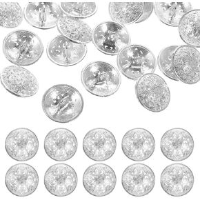 SUPVOX Womens Sweater Set 30pcs Metal Buttons for Coat Jacket Round Flat Button Replacement Hollow Buckle DIY Sewing Clothes Sweater (Light Gold,20MM) Women Pants Suits