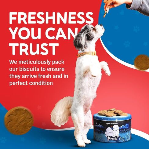 Breakfast & Bedtime Biscuits for Dogs, Pet Wellness Treats, 100% Natural Non-GMO, Made in USA in Saudi Arabia
