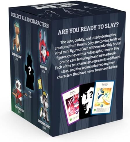 TeeTurtle Unstable Games - Here to Slay: Vinyl Mini Series Blind Box - Includes mystery vinyl figure toy and exclusive holographic promo card in Saudi Arabia