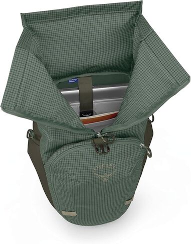 Osprey Transporter Roll Top Commuter Backpack, Raven Black in Kuwait