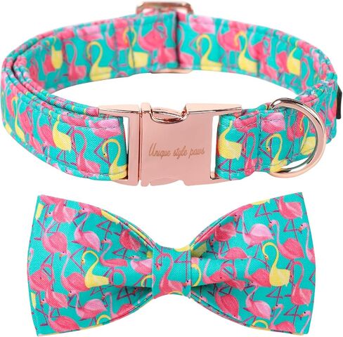 Unique Style Paws Easter Dog Collar with Bow Colorful Egg Rabbit Dog Collar Bowtie Collar for Large Medium Small Dogs in Kuwait