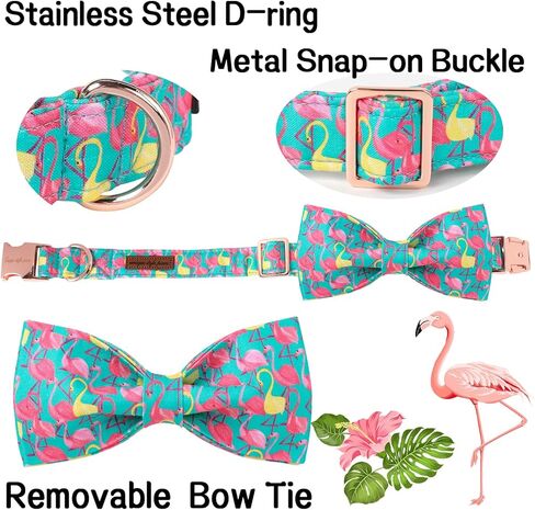 Unique Style Paws Easter Dog Collar with Bow Colorful Egg Rabbit Dog Collar Bowtie Collar for Large Medium Small Dogs in Kuwait