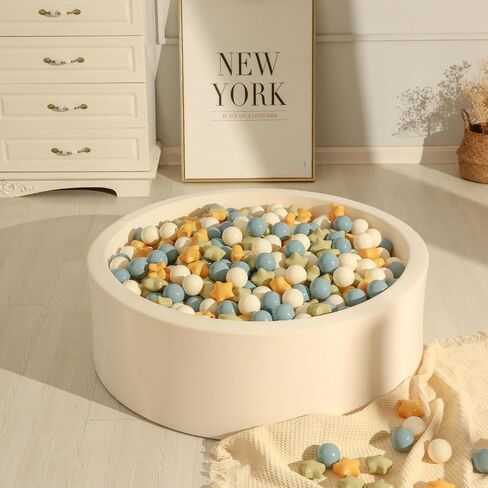 TRENDPLAY Star Ball Pit Balls 50 100 200 500 for Toddlers - Ball Pit Ball Shapes Plastic Balls for Boys Girls Ball Pit Fun, Birthday Party, Christmas Decoration in Saudi Arabia