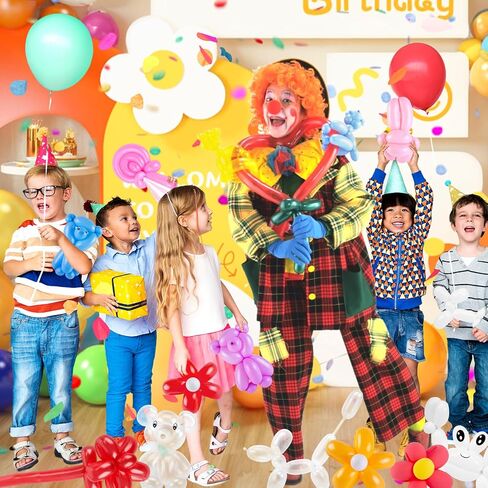 LovesTown 100PCS 260 Long Balloons, Twisting Animal Balloons Assorted Colors Thickening Latex Modeling Magic for Weddings Birthdays Festival Party Decoration in Kuwait