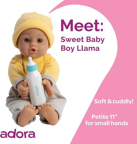 مجموعة Adora Amazon الحصرية Sweet Babies ، 11 "ناعمة ومحبوب Boy Baby Doll Machine ، هدية عيد ميلاد للأعمار 1+ - Baby Llama in Kuwait