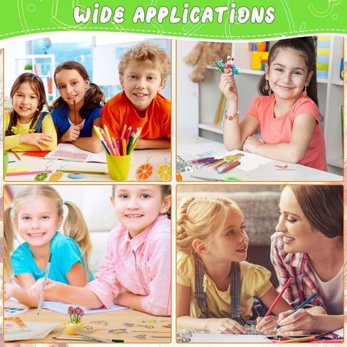 OFNMY Printable Shrinky Dink Sheets,225PCS Shrinky Dink Keychain Kit with 25 Printable Shrink Plastic Sheets 100PCS Keychains and Open Iron Ring for Inkjet Printer Kids DIY Crafts Mothers Day Gifts in Kuwait