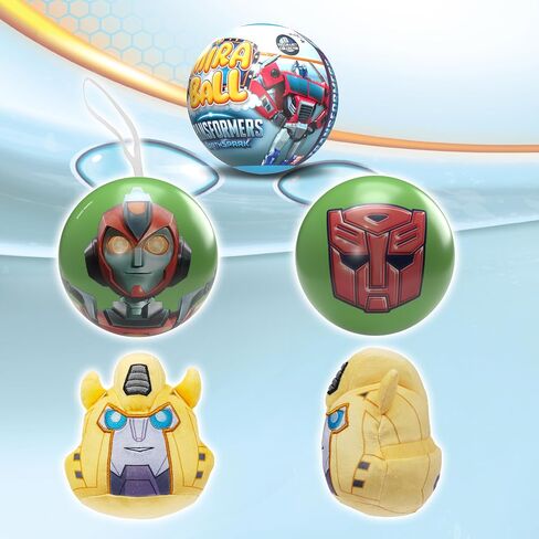 Transformers MiraBall Mystery Expandable MAXI Plush to Unbox, Collectible Squishy and Soft Plush with 4 Surprise, Limited Edition, Great Toy Gift for Kids Aged 3+ (4-Pack) in Saudi Arabia