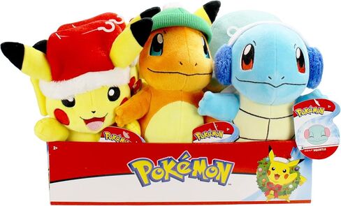 Pokemon Charmander Holiday Seasonal Plush, 8-Inch Plush Toy, Includes Hat Accessory - Super Soft, Authentic Details- Perfect for Playing, Displaying and Gifting - Gotta Catch ‘Em All in Saudi Arabia