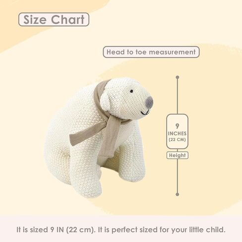 MON AMI Freja The Deer Knitted Plush Toy – 6", Plush Fawn Crochet Stuffed Animal, Newborn Gifts, Great Gift for Baby Shower in Saudi Arabia