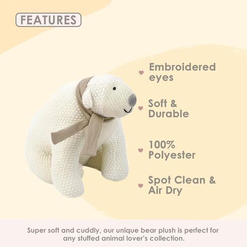 MON AMI Freja The Deer Knitted Plush Toy – 6", Plush Fawn Crochet Stuffed Animal, Newborn Gifts, Great Gift for Baby Shower in Saudi Arabia