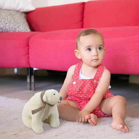 MON AMI Freja The Deer Knitted Plush Toy – 6", Plush Fawn Crochet Stuffed Animal, Newborn Gifts, Great Gift for Baby Shower in Saudi Arabia