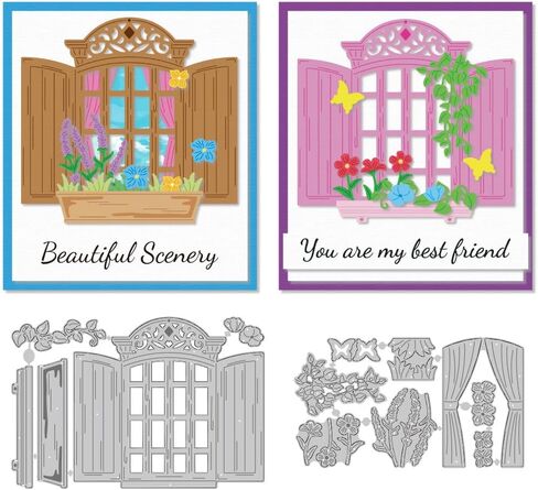 Clothing Display Die Cuts, Carbon Steel Window Die Cuts Cutting Dies Novelty Stencils Scrapbooking Embossing Frame Template Dies for Gift Party Greeting Photo Album Paper Craft Decor in Saudi Arabia