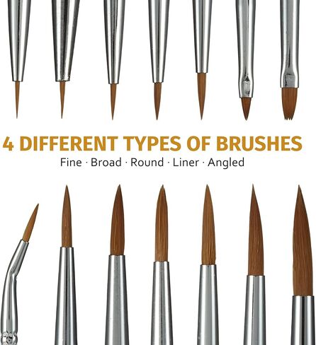 OOKU Acrylic Paint Brush Set Rocks for Painting Kits Oil Paint Set for Both Adults and Children 6pcs Nylon Hair Black Brush Handle in Kuwait