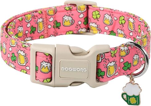 طوق الكلب في دوجونج سانت باتريك ، الياقات الزنزانية الخضراء الزنزانية ، قابلة للتعديل في طيور الياقات الأليفة في يوم القديس باتريك. in Kuwait