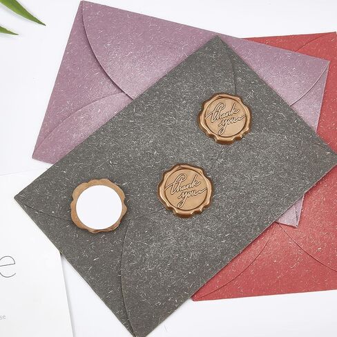CRASPIRE Adhesive Wax Seal Stickers 25PCS Thank You Self- Adhesive Wax Seals Decorative Stamp Stickers Envelope Stickers Silver for Decor Wedding Invitation Envelopes Craft Scrapbook Party Gift in Saudi Arabia