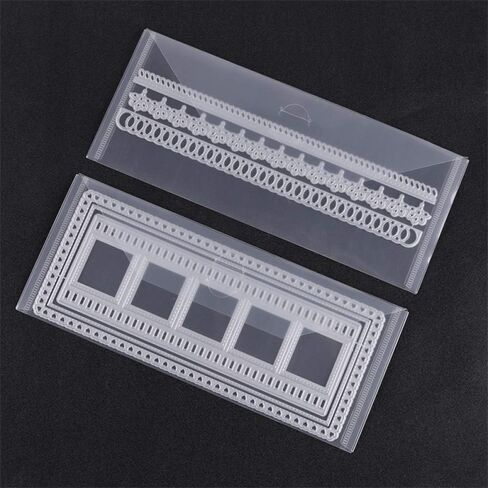 40 Pieces Stamp and Die Storage Bags 4 Size Plastic Waterproof Scrapbooking Clear Stamp and Storage Paper Holder Bags Die Storage Pockets Scrapbooking Storage Folders Envelope for DIY Card Making in Saudi Arabia
