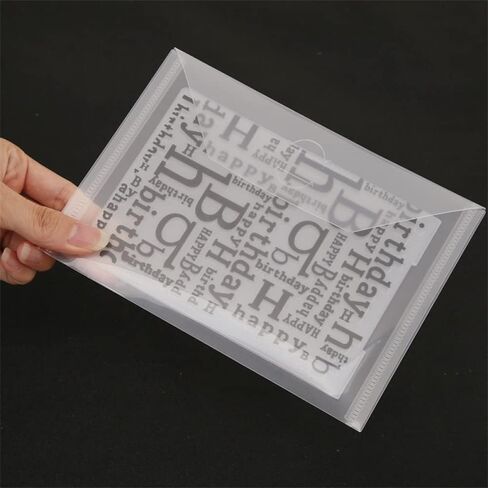 40 Pieces Stamp and Die Storage Bags 4 Size Plastic Waterproof Scrapbooking Clear Stamp and Storage Paper Holder Bags Die Storage Pockets Scrapbooking Storage Folders Envelope for DIY Card Making in Saudi Arabia