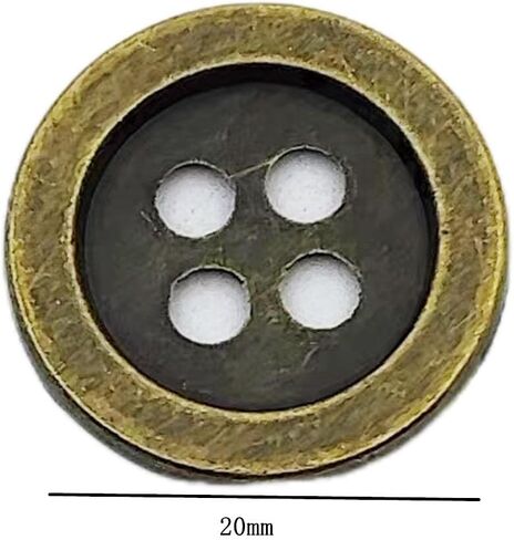 50PC Sewing Metal Buttons 4 Hole Antique Silver Round Vintage Crafts Buttons 10mm in Saudi Arabia