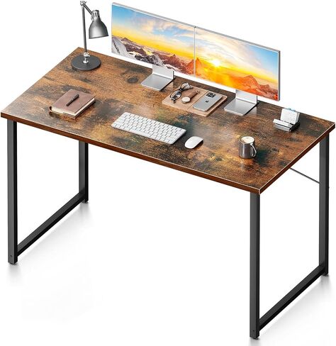 Coleshome 48 Inch Computer Desk, Modern Simple Style Desk for Home Office, Study Student Writing Desk, Vintage in Saudi Arabia