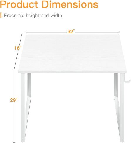 Coleshome 48 Inch Computer Desk, Modern Simple Style Desk for Home Office, Study Student Writing Desk, Vintage in Saudi Arabia