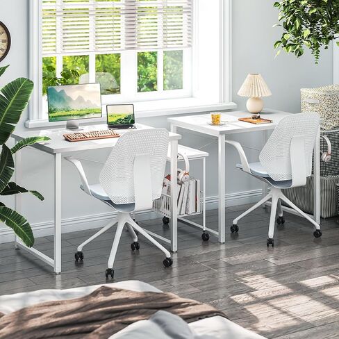 Coleshome 48 Inch Computer Desk, Modern Simple Style Desk for Home Office, Study Student Writing Desk, Vintage in Saudi Arabia