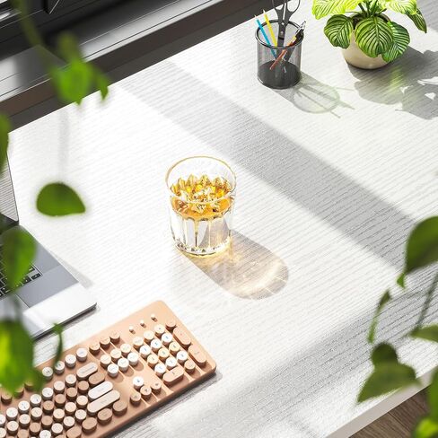 Coleshome 48 Inch Computer Desk, Modern Simple Style Desk for Home Office, Study Student Writing Desk, Vintage in Saudi Arabia