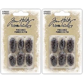 Tim Holtz Idea-Ology 2023 Christmas Pinecones - Bundle of Two Packages