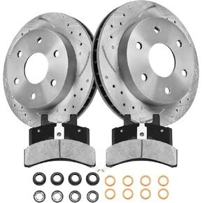 Anpulsero Automotive Replacement Brake Kits Rear Brake Pads and Rotors Kit Compatible with 2007-2013 Chevrolet Silverado 1500, Brakes and Rotors Anti-rust Oil Protected 55133 D1194-8312 （13.6in）