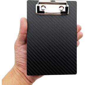 9.4 * 12.6 * 0.06inch Carbon Fiber clipboard,Ultra Hard&Weight Light&Portable,Strong Black Low Profile Clip with Hook&Pen Holder,Letter/A4 Size Writing Board,Classic 3k Twill