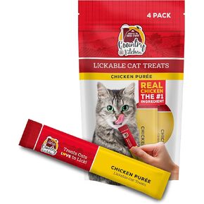 Salmon Puree Lickable Cat Treats, Made with Real Salmon, 2 Oz, 4 Pack