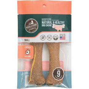Wholesome Pride Natural & Healthy Pumpkin Highly Digestible Dog Chews, Large - 2 Pack