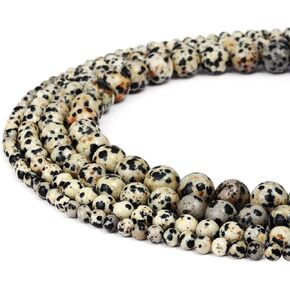 RUBYCA Wholesale Natural Pyrite Gemstone Round Loose Beads for DIY Jewelry Making 1 Strand - 6mm