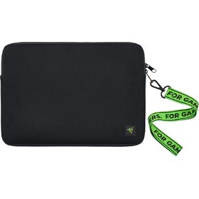 Razer 15" Protective Laptop Sleeve: Scratch & Water-Resistant - Padded Interior Lining - Snag-Free Velcro - Flip-Out Mouse Mat - Classic Black, RC21-01580100-R3M1
