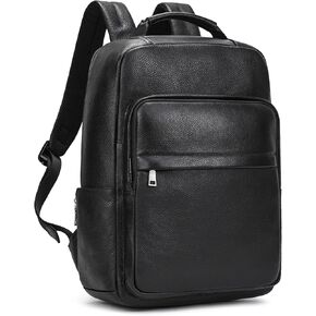 Genuine Leather Shoulder Bag Men Women Casual Backpack Slim Daypack Laptop Rucksack Business Travel Outdoor Bag