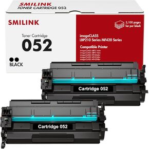 052 Toner Cartridge Black 2-Pack Replacement for Canon 052 052H CRG-052 CRG052 Toner for ImageCLASS LBP214dw LBP215dw MF426dw MF424dw MF429dw High Yield Printer Ink
