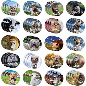 Jetec 300 Pcs Scratch and Sniff Sticker for Kids Animal Scented Stickers Reward Smelly Stickers for Student Teacher Incentive Motivational Wildlife Animals Positive Stickers Classroom Chart School in Kuwait