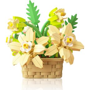 Mini Flowers Building Block Set,Flower Blocks Toys,Plants and Succulent Toys,Building Block Flowerpot，Botanical Collection Birthday Gift for Girls Boys Adults Kids Ages 6+ (Violet 201Pcs) in Kuwait