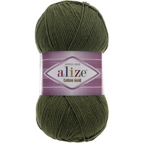 55% Cotton 45% Acrylic Alize Cotton Gold Yarn 1 Skein/Ball 100 gr 360 yds (29 - Forest Green)