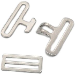 6 Sets - Fast Fix Ring Buckle Cross-Surcingle Clip Replacement Connection Webbing Strap Buckle Style B