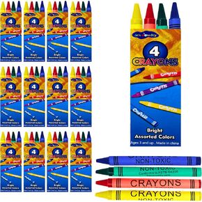 4E's Novelty 48 Boxes of 8-Packs Bulk Crayons for Kids, Classroom Crayons Bulk Classpack Teachers Supplies, School Supplies, Restaurants, Birthday Party Favors Non-Toxic (48 of 8-Packs)