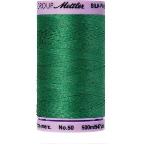 Mettler Silk-Finish Solid Cotton Thread, 547 yd/500m, Kelley